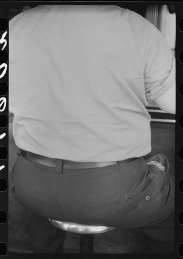 Untitled photo, possibly related to: In the cafe at a truck drivers' service station on U.S. 1 (New York Avenue), Washington, D.C.