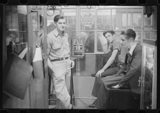 Inside a truck service station on U.S. 1 (New York Avenue), Washington, D.C.