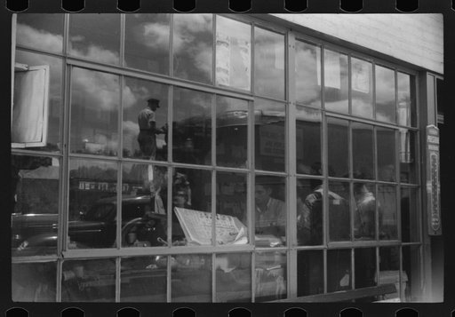 Untitled photo, possibly related to: At a truck service station on U.S. 1 (New York Avenue), Washington, D.C.