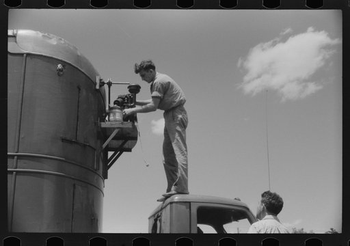 Untitled photo, possibly related to: At a truck service station on U.S. 1 (New York Avenue), Washington, D.C.