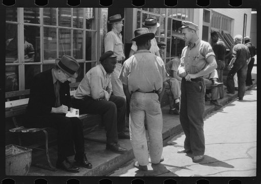 Untitled photo, possibly related to: At a truck service station on U.S. 1 (New York Avenue), Washington, D.C.