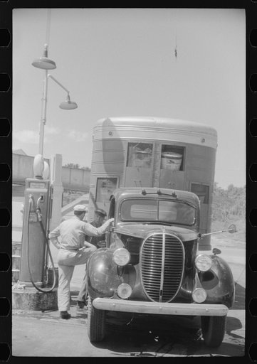 At a truck service station on U.S. 1 (New York Avenue),  Washington, D.C.