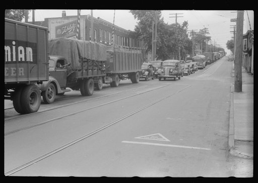 Untitled photo, possibly related to: U.S. 1 (alternate) on the outskirts of Baltimore, Maryland