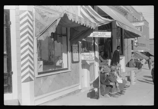 On a Saturday afternoon along the main street, Caribou, Maine