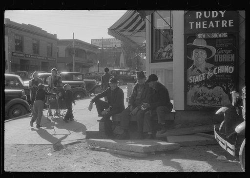 On a Saturday afternoon along the main street, Caribou, Maine