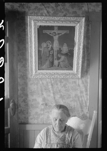 Grandmother in the Patrick Dumond family, French-Canadian potato farmer in Lille, Maine