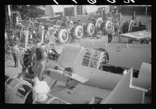 Fuselage assembly in the Vought-Sikorsky Aircraft Corporation, Stratford, Connecticut