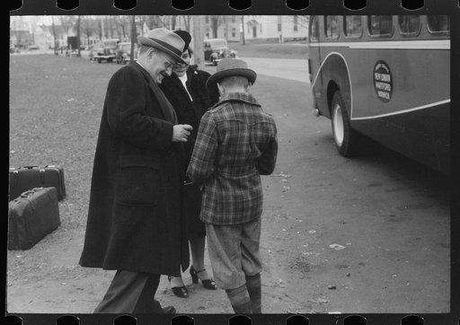 Waiting for the bus in Colchester, Connecticut