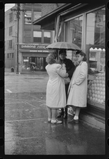 Untitled photo, possibly related to: Waiting for a bus on a rainy day in Norwich, Connecticut