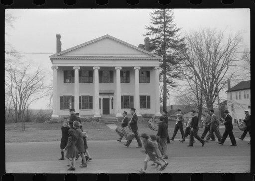 Armistice Day parade in Colchester, Connecticut