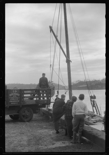 Untitled photo, possibly related to: Boys at the riverfront in Norwich, Connecticut