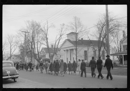 Armistice Day parade in Colchester, Connecticut