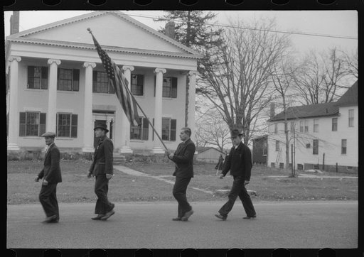 Armistice Day parade in Colchester, Connecticut