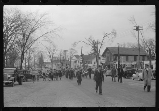 Untitled photo, possibly related to: Armistice Day parade in Colchester, Connecticut