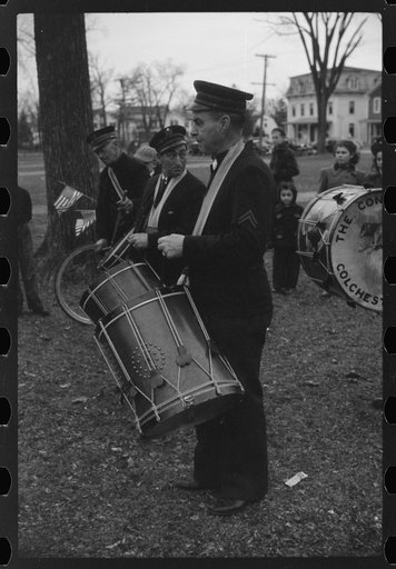Armistice Day parade in Colchester, Connecticut