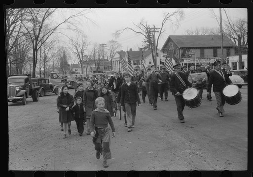 Untitled photo, possibly related to: Armistice Day parade in Colchester, Connecticut