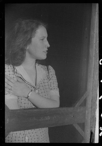 Mrs. Willcox. Her home was damaged by the hurricane. Ledyard, Connecticut