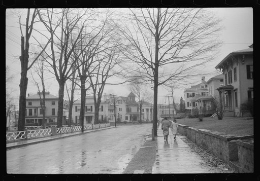 Untitled photo, possibly related to: Coming home from school on a rainy day in Norwich, Connecticut