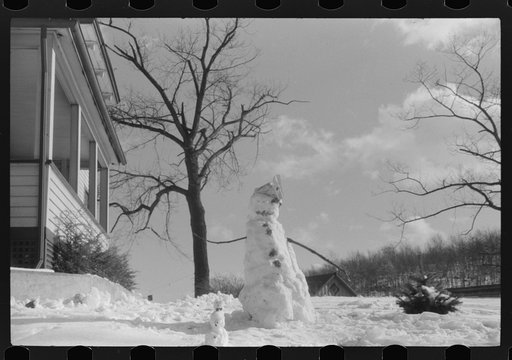 Snowman in Norwich, Connecticut