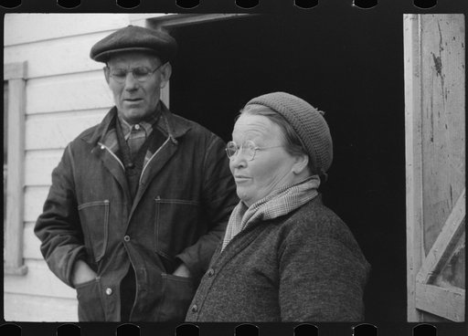 Untitled photo, possibly related to: Mrs. Simon Kertulla [i.e. Mary Kerttula], working at her old fashioned loom. Finnish poultry farmer. Foster, Rhode Island