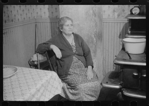 Untitled photo, possibly related to: Mrs. Rambone, wife of Italian FSA (Farm Security Administration) client, market gardener and dairy farmer. Johnston, Rhode Island