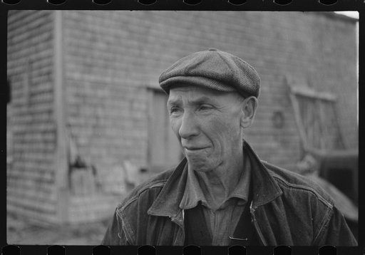 Untitled photo, possibly related to: Mr. Joseph Oulette, French-Canadian FSA (Farm Security Administration) client.  Tiverton, Rhode Island