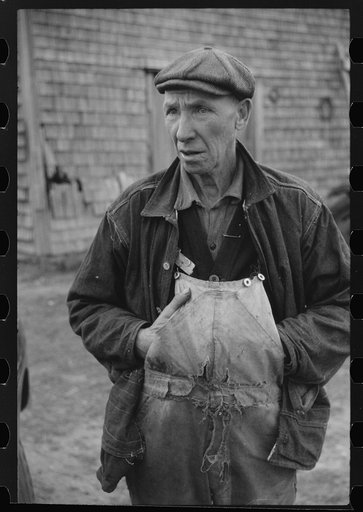 Mr. Joseph Oulette, French-Canadian FSA (Farm Security Administration) client.  Tiverton, Rhode Island