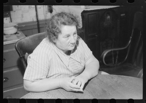 Untitled photo, possibly related to: Mr. Carpentier, French-Canadian FSA (Farm Security Administration) client. He works at a mill in Woonsocket and runs an eleven-acre farm with one cow and one pig. Slatersville, Rhode Island
