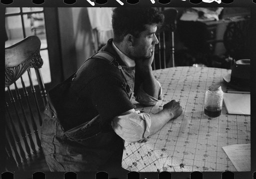 Untitled photo, possibly related to: Portuguese farmer near Lowell, Massachusetts