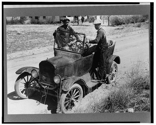 Negro youngsters and their Model "T" near Pacolet, South Carolina