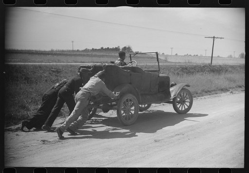 Negro youngsters and their Model "T" near Pacolet, South Carolina