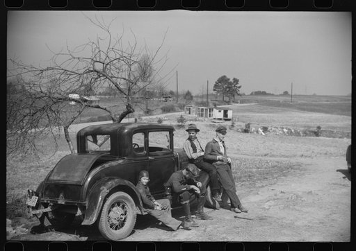 Spartanburg, South Carolina. Children of a family who are moving out of the military reservation area