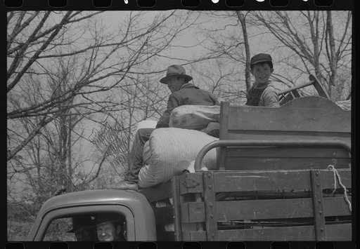 Family moving out of the Camp Croft area. Near Whitestone, South Carolina