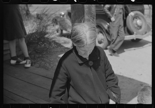 Untitled photo, possibly related to: Mrs. Harvey who lost her husband in the last war is having to move out of her home in the Camp Croft area. She had been living there with a sister and a young nephew. Near Whitestone, South Carolina
