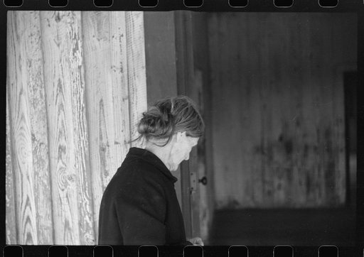 Untitled photo, possibly related to: Mrs. Harvey who lost her husband in the last war is having to move out of her home in the Camp Croft area. She had been living there with a sister and a young nephew. Near Whitestone, South Carolina