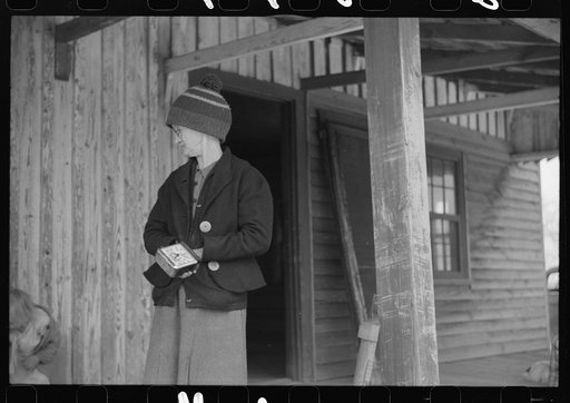Untitled photo, possibly related to: Mrs. Harvey who lost her husband in the last war is having to move out of her home in the Camp Croft area. She had been living there with a sister and a young nephew. Near Whitestone, South Carolina