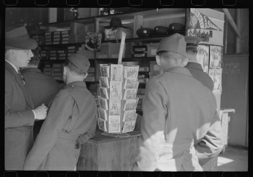 Untitled photo, possibly related to: Souvenirs for sale at a new novelty goods store just outside Camp Stewart, near Hinesville, Georgia