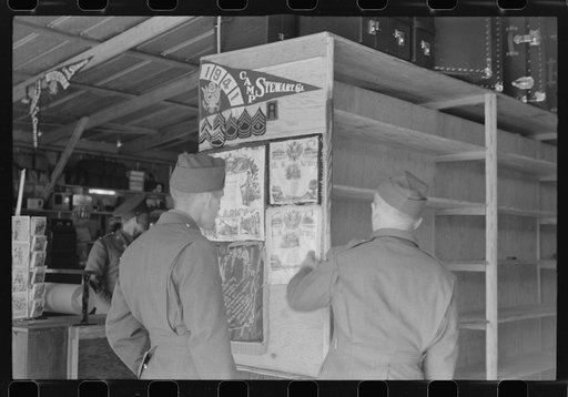 Untitled photo, possibly related to: Souvenirs for sale at a new novelty goods store just outside Camp Stewart, near Hinesville, Georgia