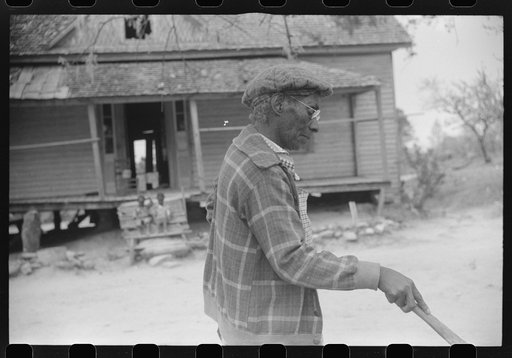 This seventy-nine year old woman plans to go to Tennessee to live with one of her children there. Eight of her children have left their home in Heard County. Southern section of Heard County, Georgia