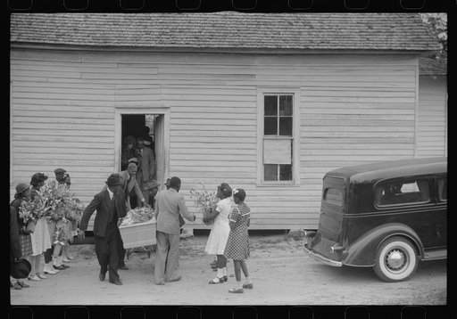 Funeral of nineteen year old Negro sawmill worker in Heard County, Georgia