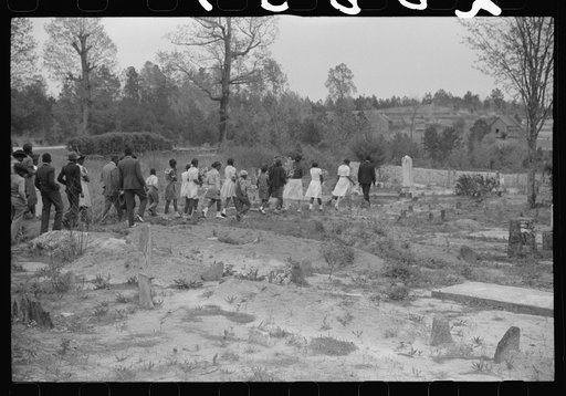 Funeral of nineteen year old Negro sawmill worker in Heard County, Georgia