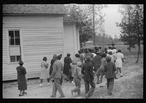 Untitled photo, possibly related to: Funeral of nineteen year old Negro sawmill worker in Heard County, Georgia