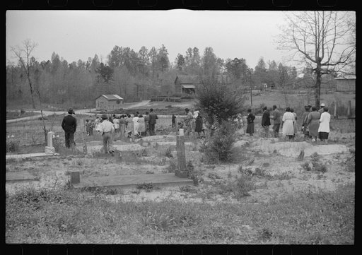 Funeral of nineteen year old Negro sawmill worker in Heard County, Georgia