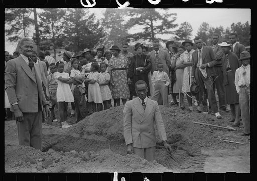 Untitled photo, possibly related to: Funeral of nineteen year old Negro sawmill worker in Heard County, Georgia