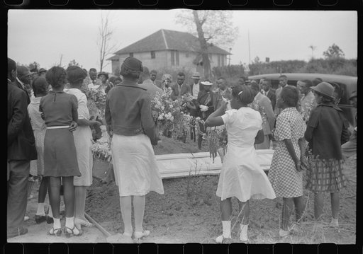 Funeral of nineteen year old Negro sawmill worker in Heard County, Georgia