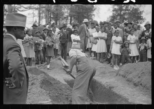Funeral of nineteen year old Negro sawmill worker in Heard County, Georgia