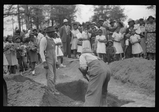 Untitled photo, possibly related to: Funeral of nineteen year old Negro sawmill worker in Heard County, Georgia