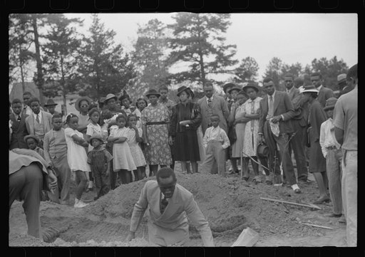 Untitled photo, possibly related to: Funeral of nineteen year old Negro sawmill worker in Heard County, Georgia