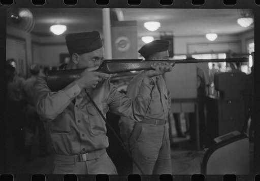 Untitled photo, possibly related to: Soldiers from Fort Benning at Idle Hour amusement park near Phenix City, Alabama