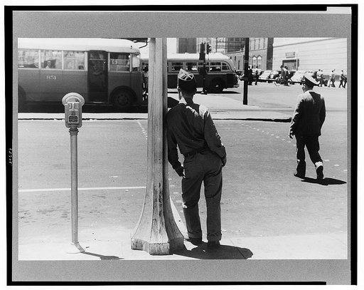 Soldier from Fort Benning on a street in Columbus, Georgia